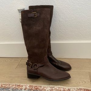 Tall brown boots